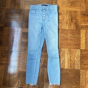 Lillie High Rise Crop Skinny in Cloudy